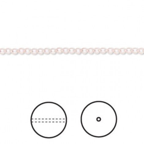4mm Swarovski Crystal Pearls - Rosaline