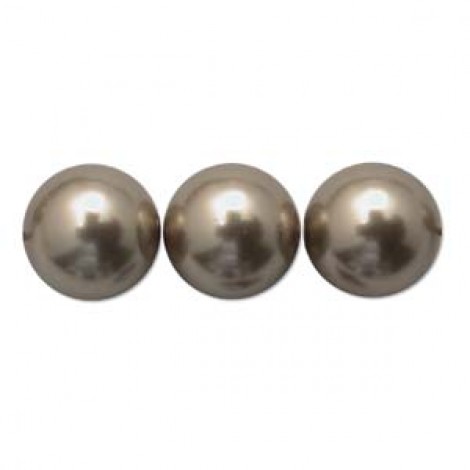12mm Swarovski Large Hole Pearls - Bronze