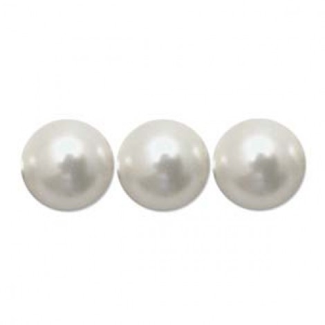 10mm Swarovski Large Hole Pearls - White