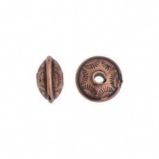 10x6mm TierraCast Western Bead - Antique Copper - Each