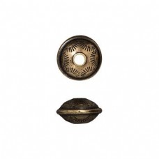10x6mm TierraCast Western Bead - Brass Oxide - Each