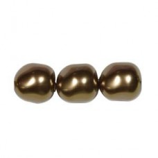8mm Swarovski Baroque Pearls - Bronze