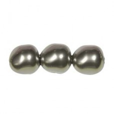 12mm Swarovski Baroque Pearls - Light Grey