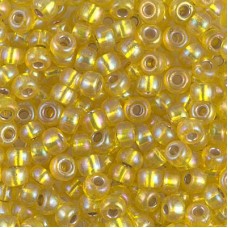 6/0 Miyuki Seed Beads - Silverlined Yellow AB - 12.5gm