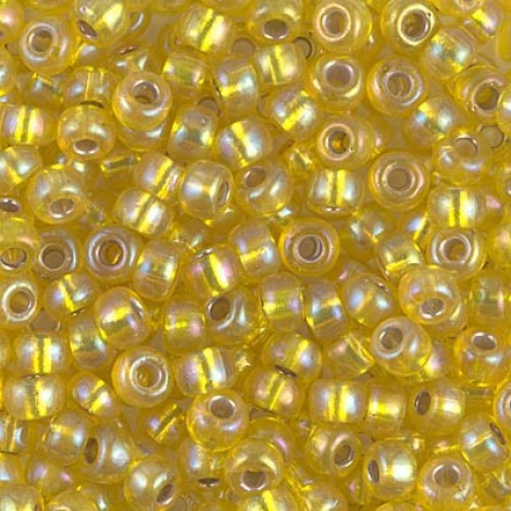 6/0 Miyuki Seed Beads - Silverlined Yellow AB