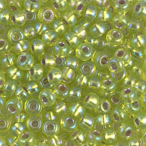 6/0 Miyuki Seed Beads - Silverlined Chartreuse AB - 20gm