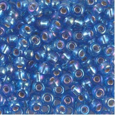 6/0 Miyuki Seed Beads - Silver Lined Sapphire AB - 12.5gm