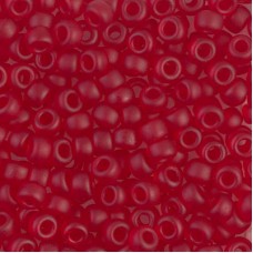 6/0 Miyuki Seed Beads - Matte Transparent Ruby - 12.5gm