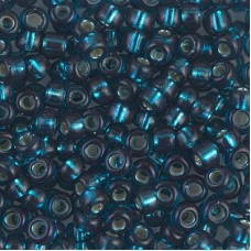 6/0 Miyuki Seed Beads - Silver Lined Blue Zircon
