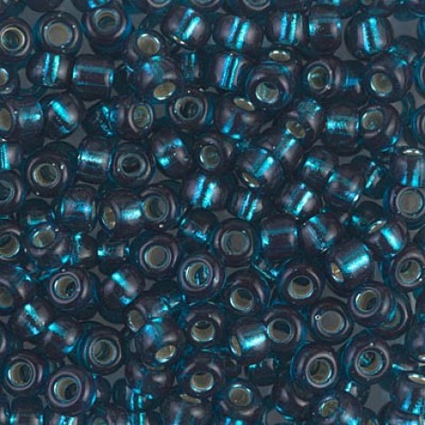 6/0 Miyuki Seed Beads - Silver Lined Blue Zircon - 12.5gm 6/0 Miyuki Seed Beads - Silver Lined Blue Zircon - 12.5gm