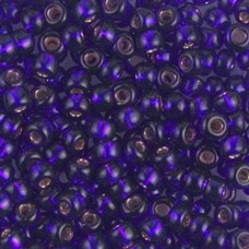 6/0 Miyuki Dyed Silver Lined Violet Seed Beads