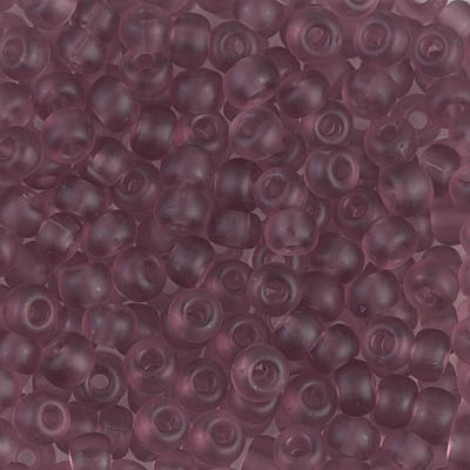 6/0 Miyuki Seed Beads - Matte Transparent Smoky Amethyst - 20gm 6/0 Miyuki Seed Beads - Matte Transparent Smoky Amethyst - 20gm