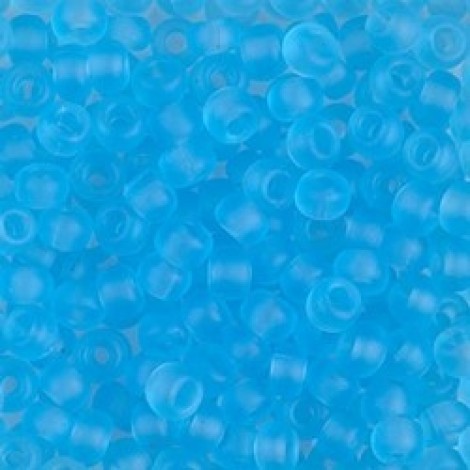 6/0 Miyuki Seed Beads - Matte Transparent Aqua - 12.5gm 6/0 Miyuki Seed Beads - Matte Transparent Aqua - 12.5gm