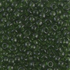 6/0 Miyuki Seed Beads - Transparent Olive Green - 20gm