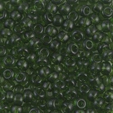 6/0 Miyuki Seed Beads - Transparent Olive Green - 20gm