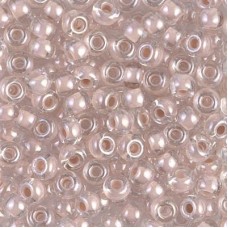 6/0 Miyuki Seed Beads - Blush Lined Crystal - 20gm