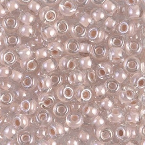 6/0 Miyuki Seed Beads - Blush Lined Crystal - 20gm