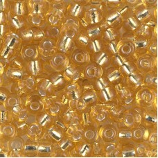 6/0 Miyuki Seed Beads - Silver Lined Gold - 20gm