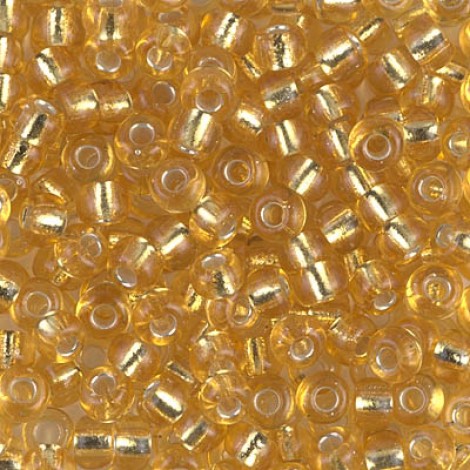 6/0 Miyuki Seed Beads - Silver Lined Gold - 20gm 6/0 Miyuki Seed Beads - Silver Lined Gold - 20gm