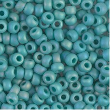 6/0 Miyuki Seed Beads - Matte Opaque Turquoise Green AB - 20gm