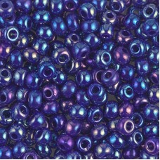 6/0 Miyuki Seed Beads - Opaque Cobalt AB - 20gm