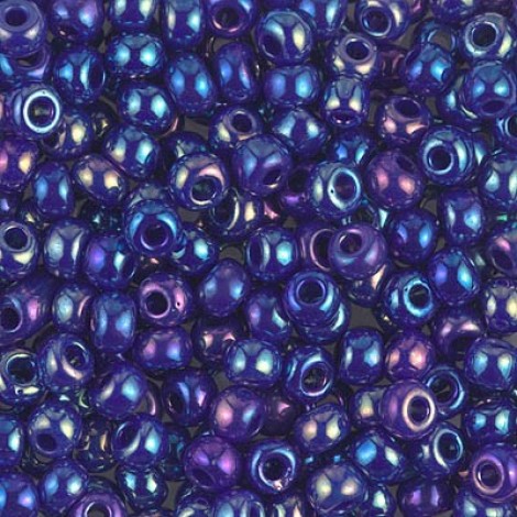 6/0 Miyuki Seed Beads - Opaque Cobalt AB - 20gm