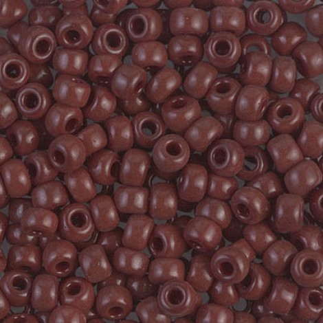 6/0 Miyuki Seed Beads - Opaque Red Brown - 20gm 6/0 Miyuki Seed Beads - Opaque Red Brown - 20gm