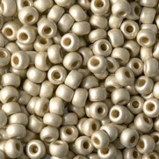 6/0 Miyuki Duracoat Seed Beads - Galvanised Matte Silver