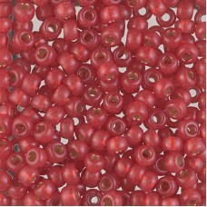 6/0 Miyuki Duracoat Seed Beads - Silver Lined Dyed Watermelon - 20gm