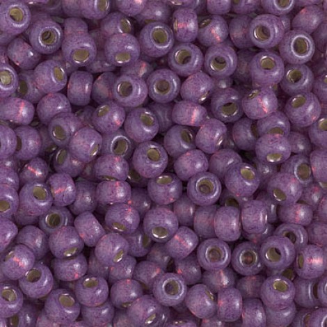6/0 Miyuki Seed Beads - Duracoat Silver Lined Dyed Dark Lilac - 20gm 6/0 Miyuki Seed Beads - Duracoat Silver Lined Dyed Dark Lilac - 20gm