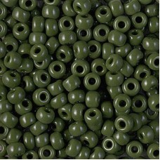 6/0 Miyuki Seed Beads - Opaque Avocado - 20gm