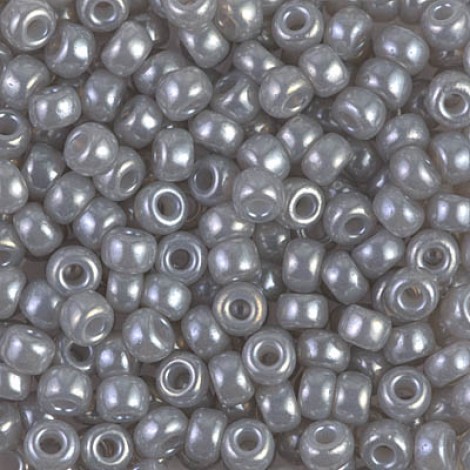 6/0 Miyuki Seed Beads - Silver Grey Ceylon - 20gm