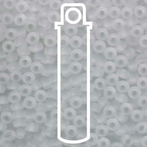 6/0 Miyuki Seed Beads - Matte Transparent Crystal - 20gm 6/0 Miyuki Seed Beads - Matte Transparent Crystal - 20gm