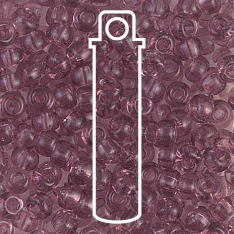 6/0 Miyuki Seed Beads - Transparent Smoky Amethyst - 20gm 6/0 Miyuki Seed Beads - Transparent Smoky Amethyst - 20gm