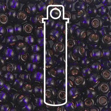6/0 Miyuki Seed Beads - Silver Lined Dark Purple - 20gm