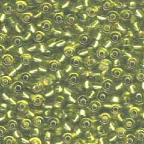 6/0 Miyuki Seed Beads - Silver Lined Chartreuse - 20gm
