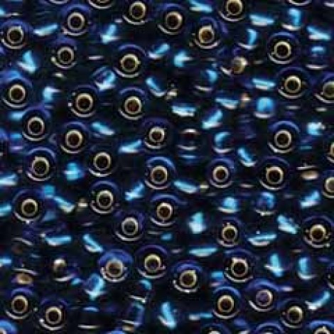 6/0 Miyuki Seed Beads - Silver Lined Capri Blue
