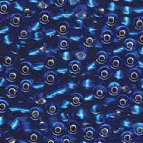 6/0 Miyuki Seed Beads - Silver Lined Sapphire - 20gm
