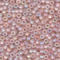 6/0 Miyuki Seed Beads - Matte Trans Tea Rose AB - 20gm