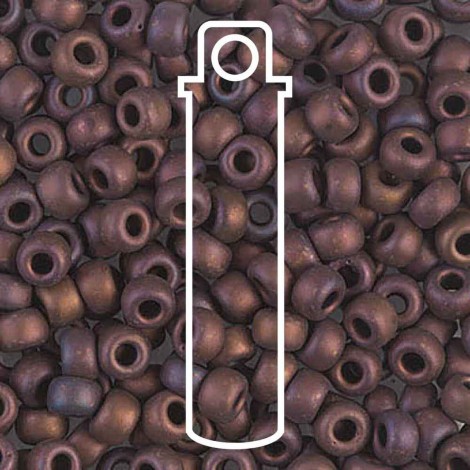 6/0 Miyuki Seed Beads - Matte Metallic Dark Raspberry Iris - 20gm 6/0 Miyuki Seed Beads - Matte Metallic Dark Raspberry Iris - 20gm
