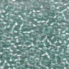 6/0 Miyuki Seed Beads - Spklg Lt Teal Lined Crystal