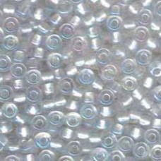 6/0 Miyuki Seed Beads - Pearlised Crystal AB/White - 20gm