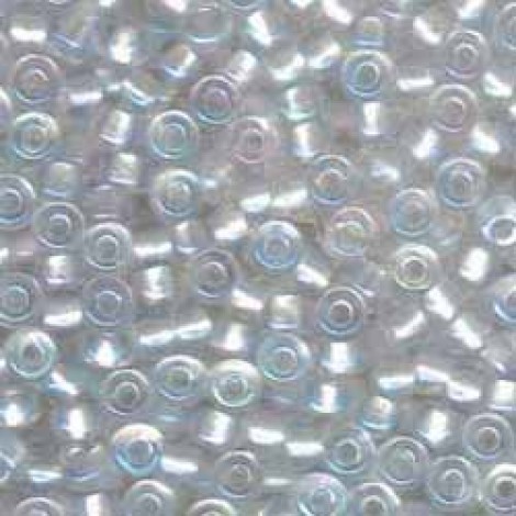 6/0 Miyuki Seed Beads - Pearlised Crytal AB/White