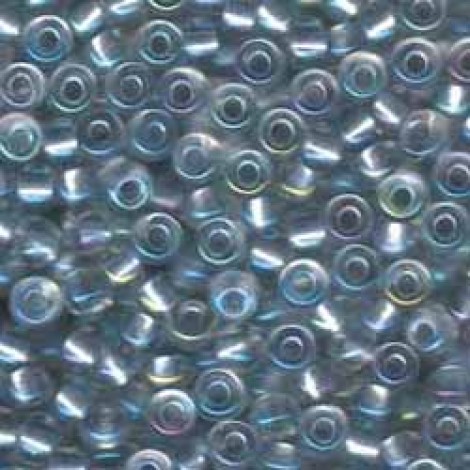 6/0 Miyuki Seed Beads - Pearlised Crystal AB/Light Sapphire
