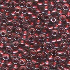 6/0 Miyuki Seed Beads - Pearlised Crystal/Burgundy - 12.5gm