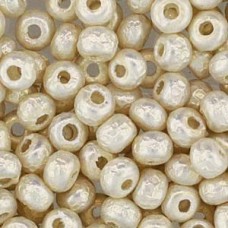 6/0 Miyuki Baroque Pearl Seed Beads - White - 6.8gm