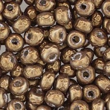 6/0 Miyuki Baroque Pearl Seed Beads - Antique Brass - 6.8gm