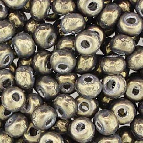 6/0 Miyuki Baroque Pearl Seed Beads - Dark Olive - 6.8gm