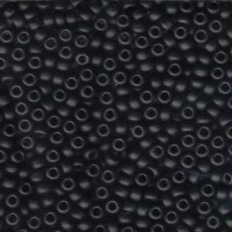 6/0 Miyuki Seed Beads - Black Matte - 20gm