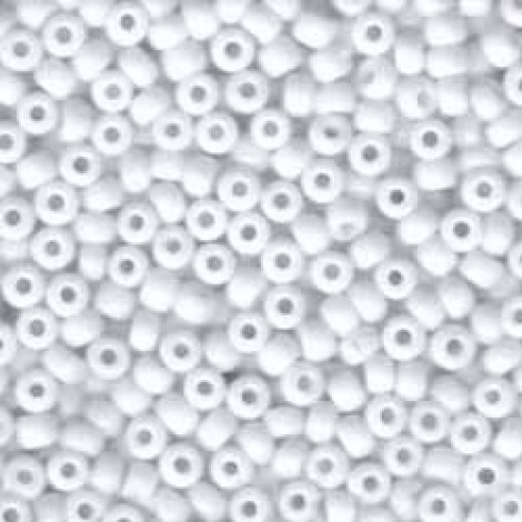 6/0 Miyuki Seed Beads - Opaque White - 20gm